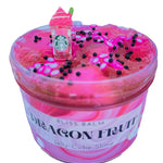 Starbucks Dragon Fruit Jelly Cube Slime, Pink Clear Scented Slime, Summer Gift for Kids Party favors, Sensory/Fidget Toy Slime Shop Blissbalm Popular