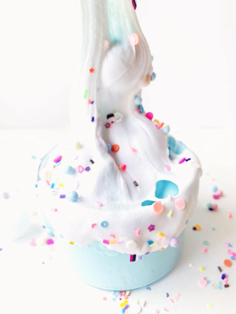 DIY Unicorn Freak Slime Scented Cake Batter W/Charm & FREE Extras Bliss Balm Slime Shop