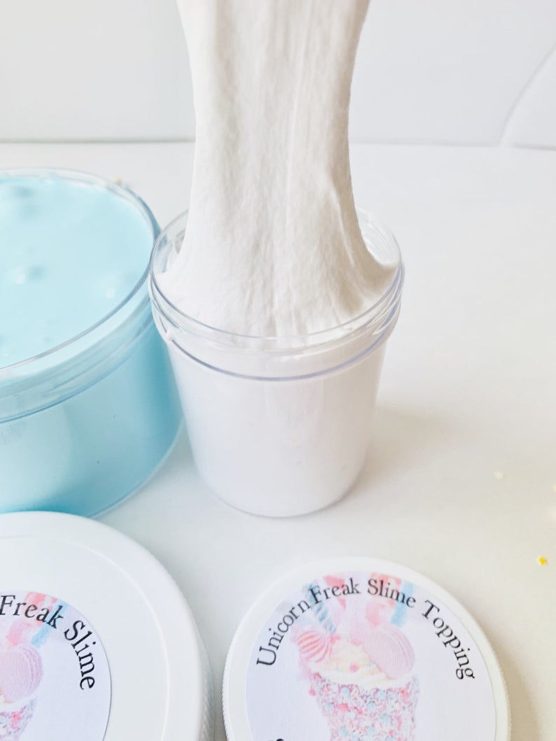 DIY Unicorn Freak Slime Scented Cake Batter W/Charm & FREE Extras Bliss Balm Slime Shop