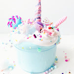DIY Unicorn Freak Slime Scented Cake Batter W/Charm & FREE Extras Bliss Balm Slime Shop