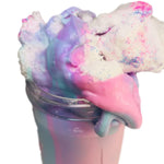 Fluffy Slime Cotton Candy Scented w/Charm & Instant Snow, Unicorn Party Favor, Birthday Gift Kids, Crunchy Glitter Slime Shop Best Seller