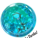 Fishbowl Slime, Save the Turtles, Scented slime, Clear w/Turtle Charms, Sensory toy, Fidget toy, Kids Party Favor Gifts Best Seller Slime Shop