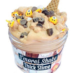 Smores Shake Thick Slime Scented W/Charms & Extras Satisfying stretchy Slime Toy Kids Birthday Gift Summer Party favor Camping Gift