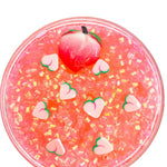 Bingsu Slime Peach Scented Crunchy Fruit Slime Shop Birthday Kids/Teen/Tween Gift Toy, Gift Best Seller Bliss Balm Slime Shop, Free Shipping