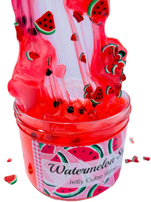 Watermelon Sugar Slime, Red Clear Jelly Cube Slime Kids Party Favor, Birthday Gift for Kids/Teens/Tweens Slime, Slime Charm Shop Bliss Balm