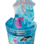 Under the Sea Slime Clear Blue Ocean Themed Sea life Slime Gift, Shark, Mermaid, Turtles, Whales, Dolfins, Fish, Orca, Starfish, Beach Gift