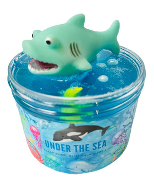 Under the Sea Slime Clear Blue Ocean Themed Sea life Slime Gift, Shark, Mermaid, Turtles, Whales, Dolfins, Fish, Orca, Starfish, Beach Gift