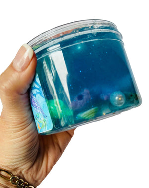 Under the Sea Slime Clear Blue Ocean Themed Sea life Slime Gift, Shark, Mermaid, Turtles, Whales, Dolfins, Fish, Orca, Starfish, Beach Gift