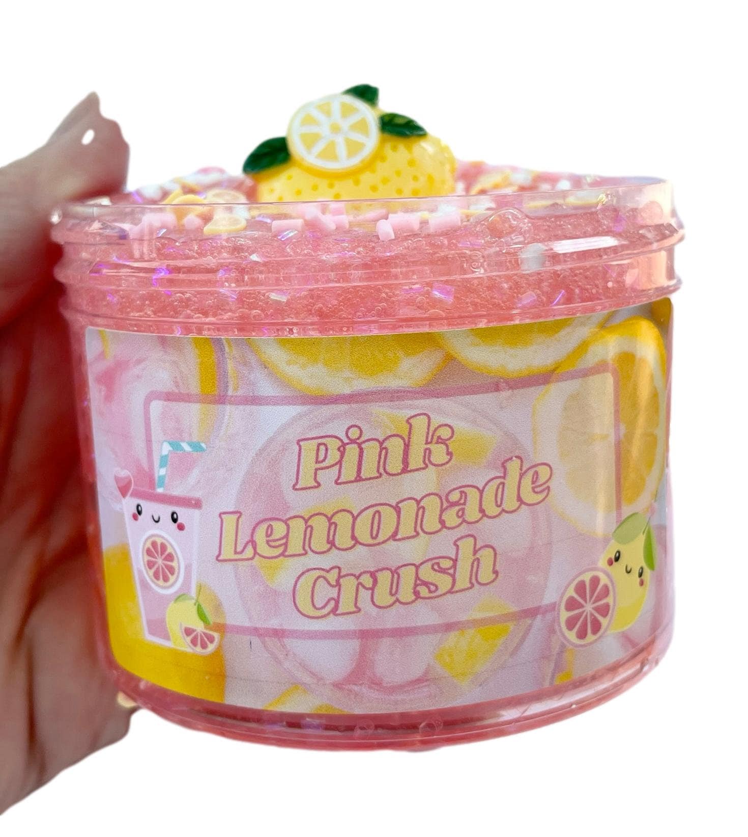 Pink Lemonade Bingsu Slime, Pink Clear Scented Slime, Kids Slime Birthday Party Gift/Toy/Favor ASMR Fidget/Sensory Toy Slime Shop BlissBalm