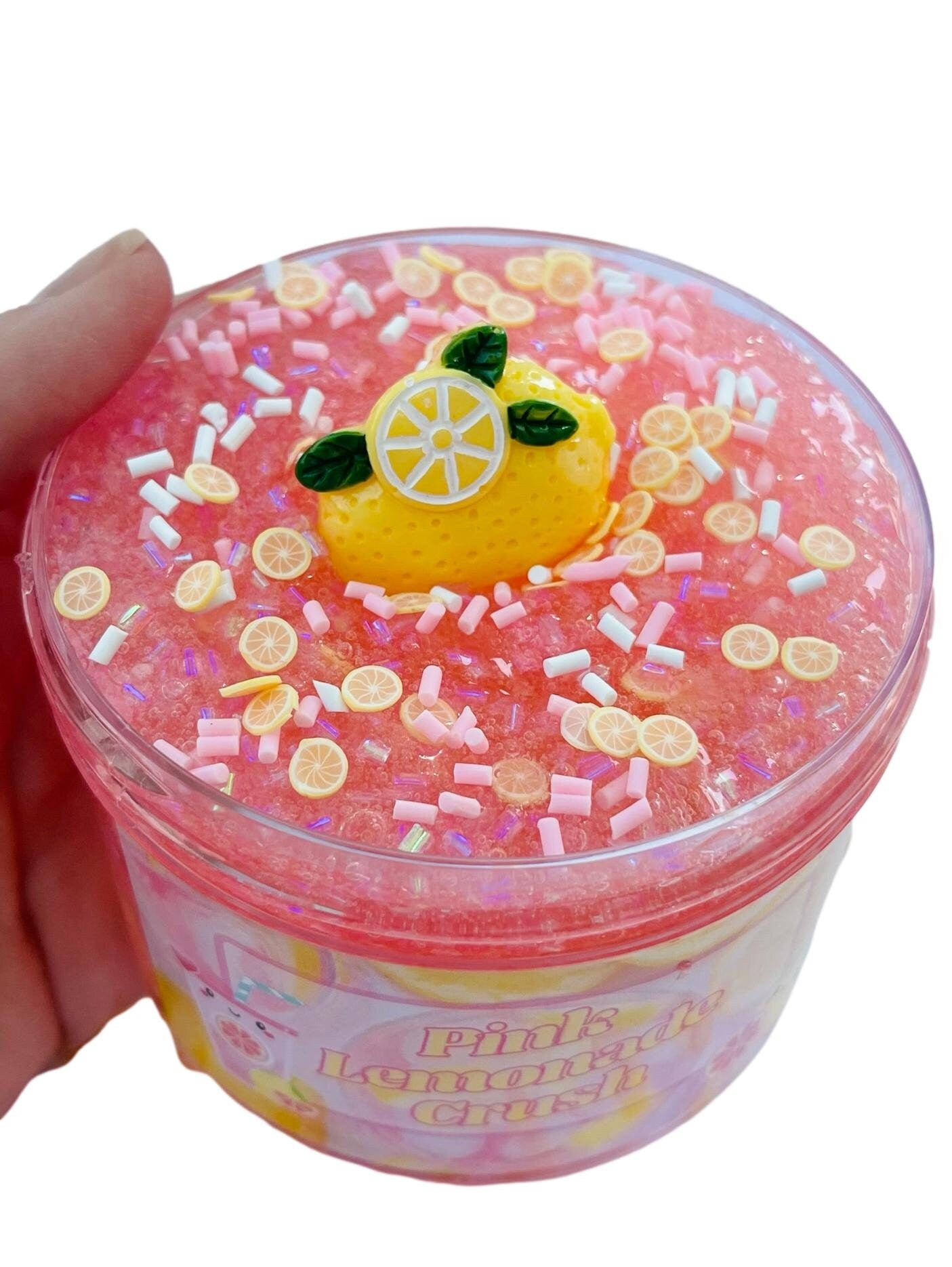 Pink Lemonade Bingsu Slime, Pink Clear Scented Slime, Kids Slime Birthday Party Gift/Toy/Favor ASMR Fidget/Sensory Toy Slime Shop BlissBalm