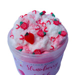 Strawberry Fields Cloud Slime Strawberry Scented W/Charm & Fruit Strawberry Theme Party Favor, Birthday Gift Kids/Teens/Tween toy Slime Shop