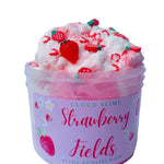 Strawberry Fields Cloud Slime Strawberry Scented W/Charm & Fruit Strawberry Theme Party Favor, Birthday Gift Kids/Teens/Tween toy Slime Shop